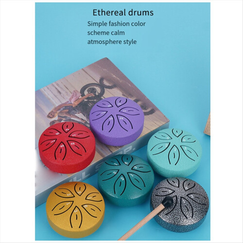 Orff Instruments Crafts Mini Hollow Drum 3 polegadas 6 tons verde escuro 1
