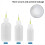 Glue Applicator Bottles,30ml 50ml 100ml Squeezable Dropper Bottles 2