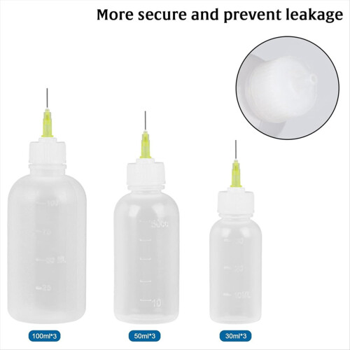 Glue Applicator Bottles,30ml 50ml 100ml Squeezable Dropper Bottles 1