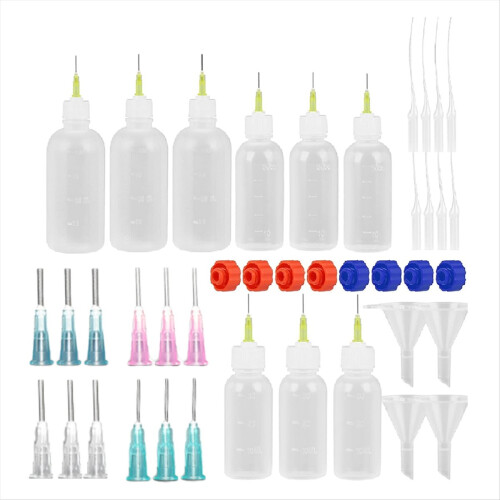 Glue Applicator Bottles,30ml 50ml 100ml Squeezable Dropper Bottles