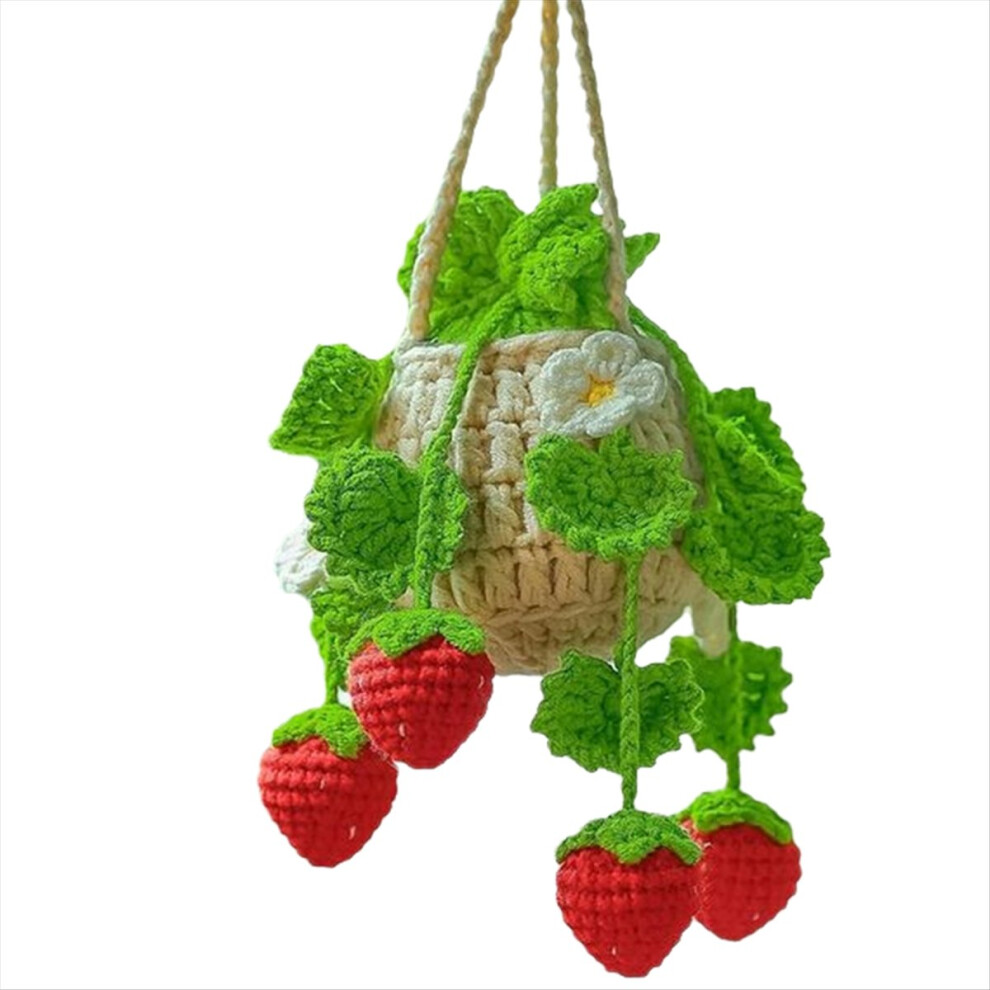 Car Plant Crochet Hanging Basket,Fluorescent Green 4852900830166