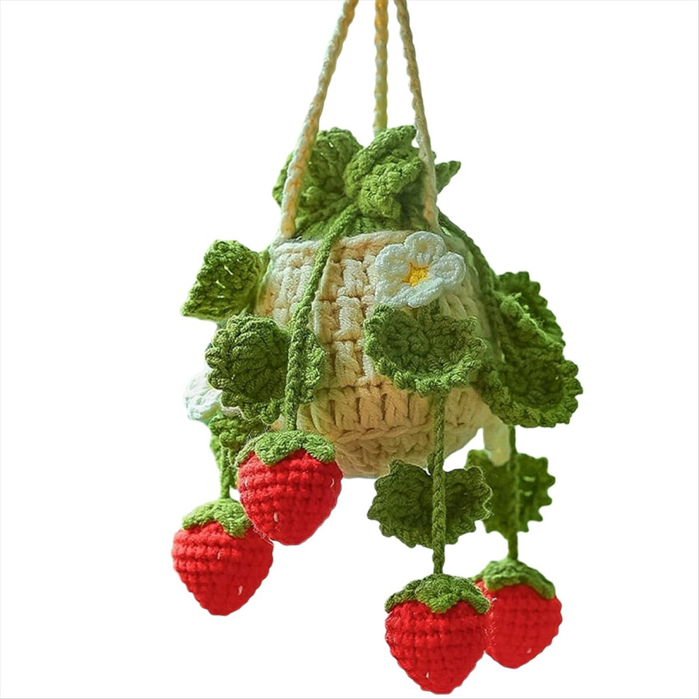Car Plant Crochet Hanging Basket, Green 4852900838032