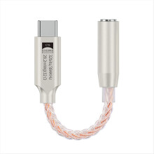 USB Type C - 3,5 mm:n äänisovitin, digitaalinen äänidekooderi, keltainen