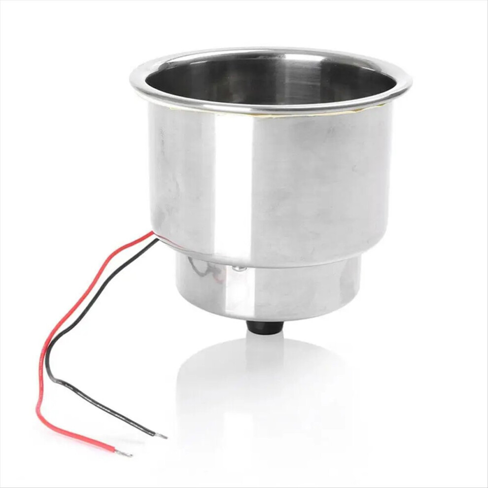 Stainless Steel Led Cup Holder Drink Holder Insert With Drain 4852041423630