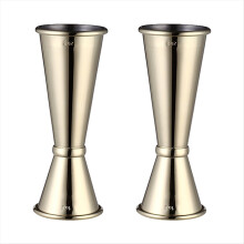 2 Stück Messbecher für Bartending, 1 oz und 2 oz, Edelstahlmessbecher