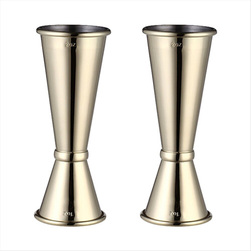 2 τμχ Jigger για Bartending 1 oz 2oz από ανοξείδωτο ατσάλι Jigger