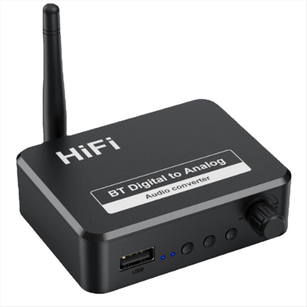 Bluetooth 5.3 Audio Receiver Digital To Analog Converter 3.5Mm Aux 4852041436777
