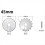 12pack 45mm Rotary Cutter Blades Kits, for Fabric Leather 7 Edge Type 3
