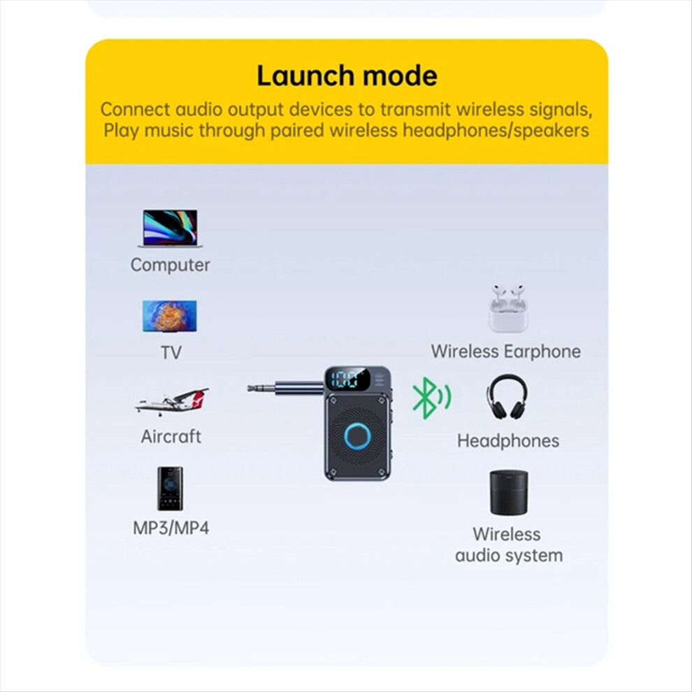 Bluetooth 5.4 Transmitter Receiver 3.5Mm Aux Aircraft 4852041499727