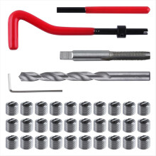 Kit de reparación de roscas M8x1,25 de 30 piezas para reparación de automóviles