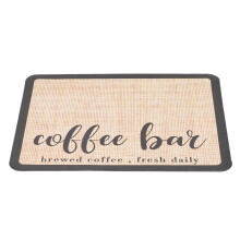 Coffee Mat Coffee Bar Mat With Rubber Backing, 40cm L x 30cm W