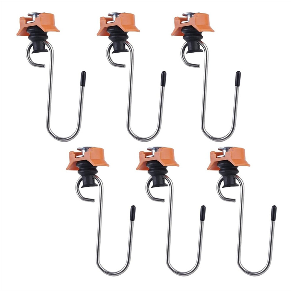 6Pack Motorhomes,Trucks Metal Hooks For Airline Rails Tracks Fittings 4852041467160