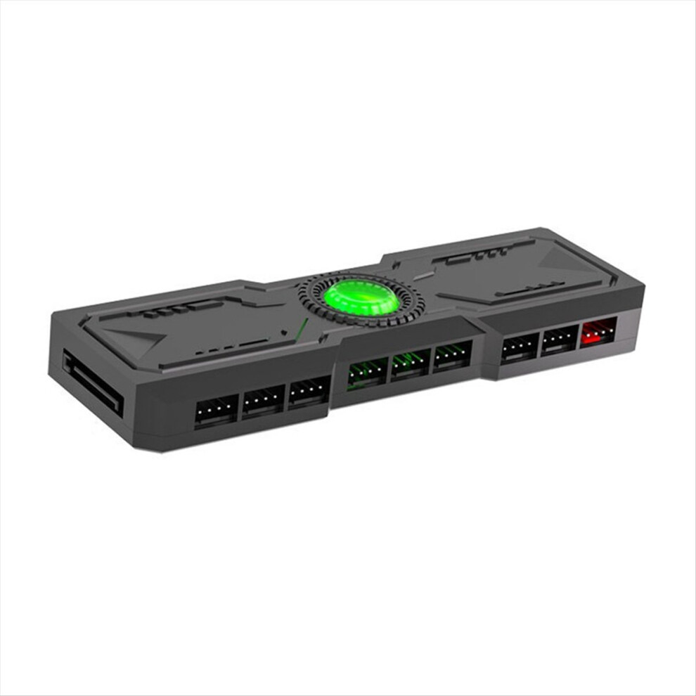 Computer Fan 4Pin Pwm 5V 3Pin Argb 9 In 1 Hub Rgb Splitter Light 4852041419381
