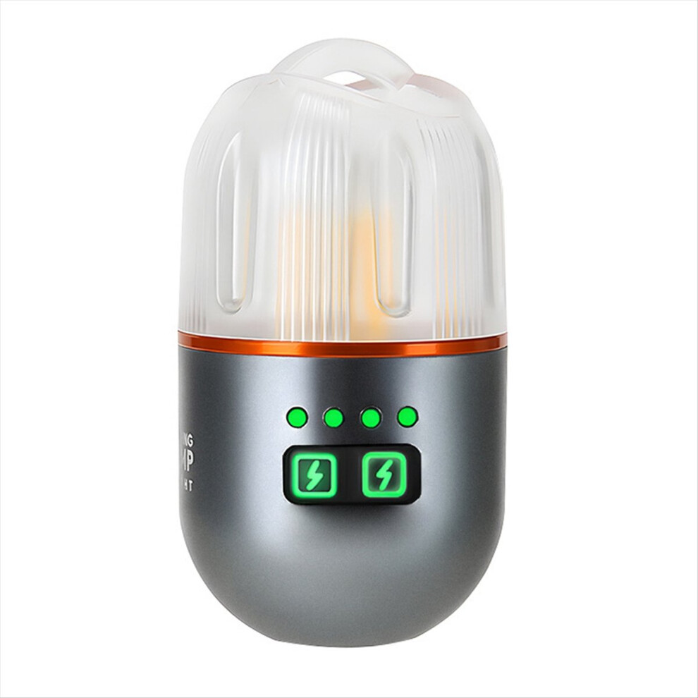 Powerful Mini LED Camping Light with Power Display Silver-image-OPC-PGMNG2C-NEW