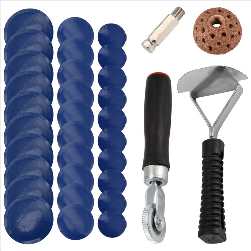 Tire Patch Roller Kit, Tire Patch Roller/Tire Repair Buffing Wheel