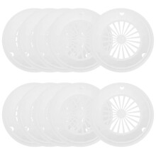 10 Pack BBQ Paper Plate Holders Reusable Plastic Plates Random Colors