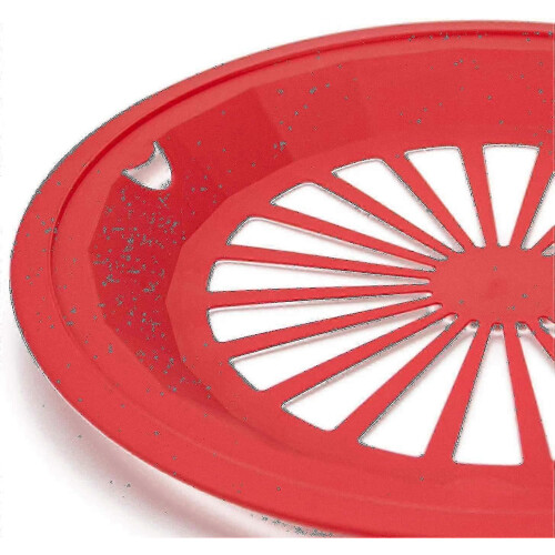 Pack of 24 reusable plastic paper plates 25 cm 2
