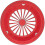 Pack of 24 reusable plastic paper plates 25 cm 2