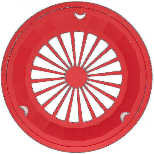 Pack of 24 reusable plastic paper plates 25 cm 1