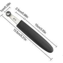 Stainless Steel Melon Scoops, Durable Stainless Steel Ice Cream Scoops, 10mm Round Melon Scoops