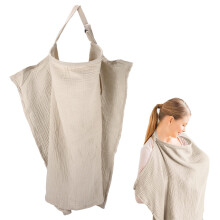 Breast Feeding Cover Cotton Nursing Cover For Mum One Size Car Seat And Stroller Cover Multi Use