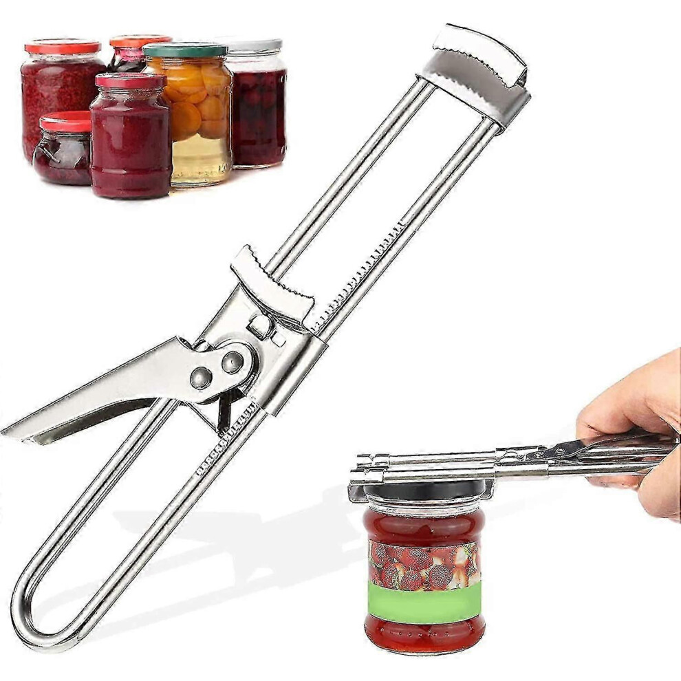 Non-slip manual bottle opener, can be opened to remove stubborn lids