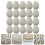 50Pcs White Foam Easter Eggs Miniature DIY Decor Party Favors Ornament 3