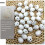 50Pcs White Foam Easter Eggs Miniature DIY Decor Party Favors Ornament 11