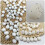 50Pcs White Foam Easter Eggs Miniature DIY Decor Party Favors Ornament 10