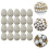 50Pcs White Foam Easter Eggs Miniature DIY Decor Party Favors Ornament 4