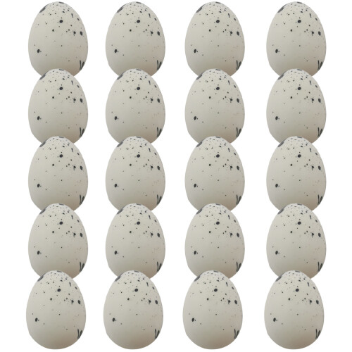 50Pcs White Foam Easter Eggs Miniature DIY Decor Party Favors Ornament