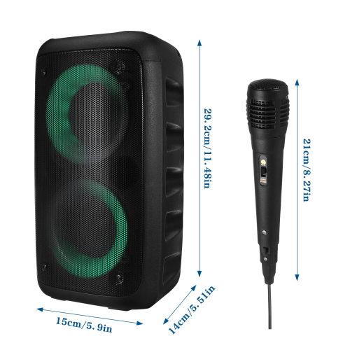 3000W Bluetooth Speaker Heavy Bas Party Mic System 1