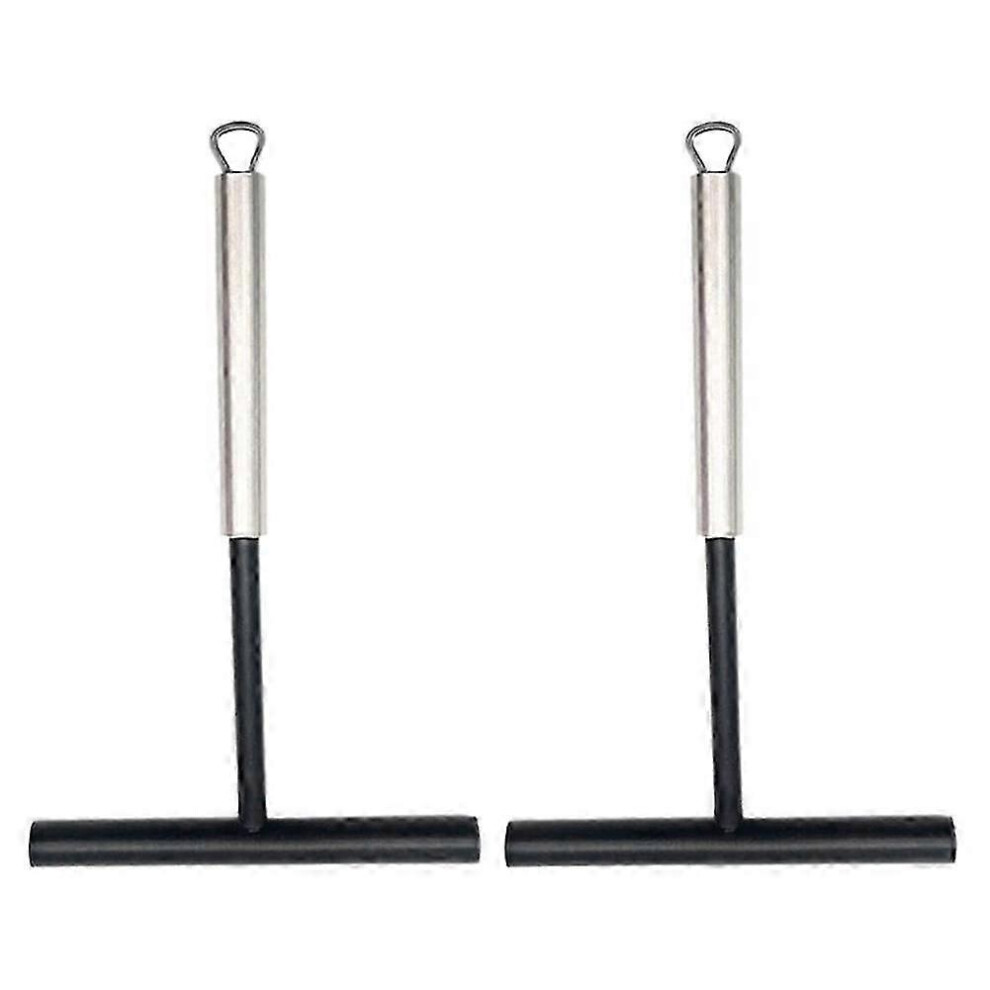 Set of 2 silicone and stainless steel crepe spatulas for cooking crepes