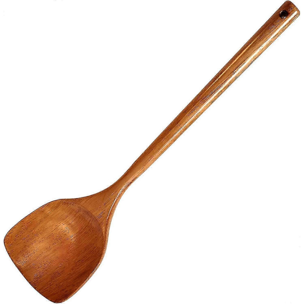 Long Handled Wooden Spatula for Cooking - Handmade Kitchen Utensils