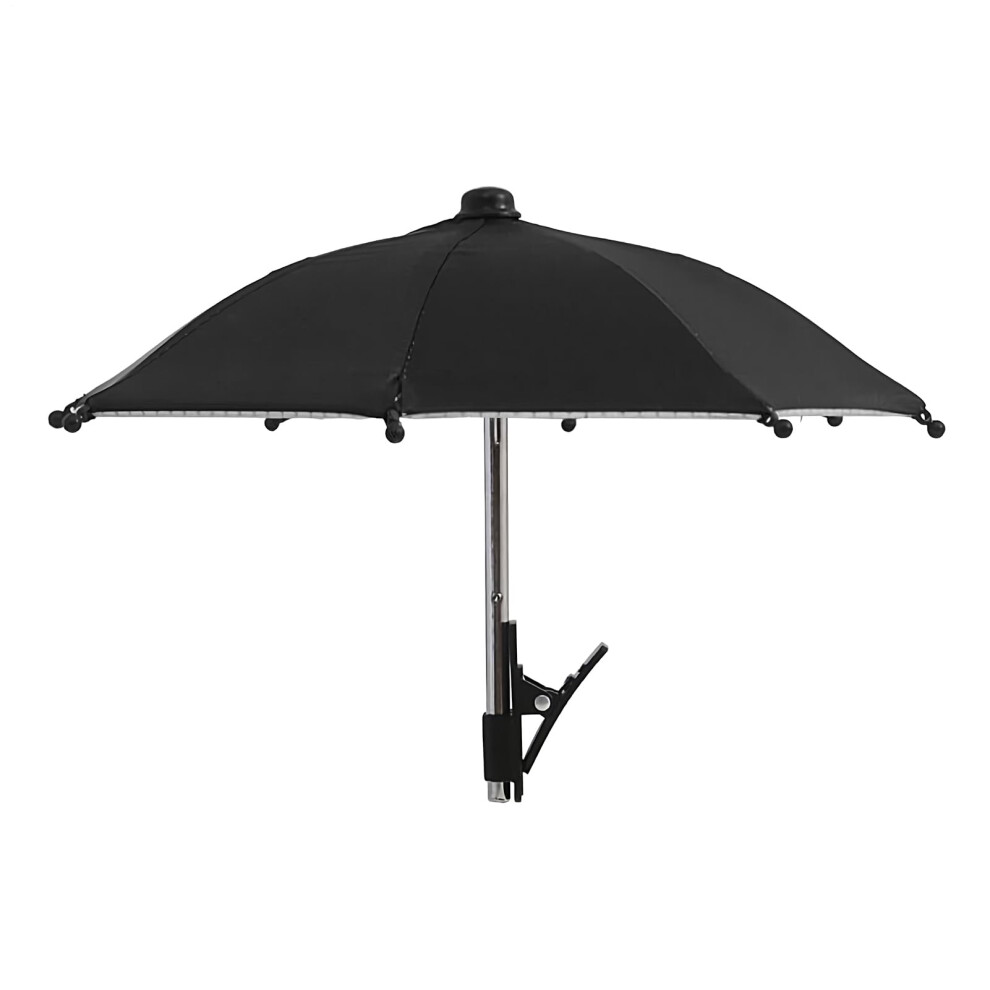 Mobile Phone Umbrella Clip On Adjustable Uv Protection Sun Shade 27 Cm For Filming Watching Camping Outdoor Black 9084446155921