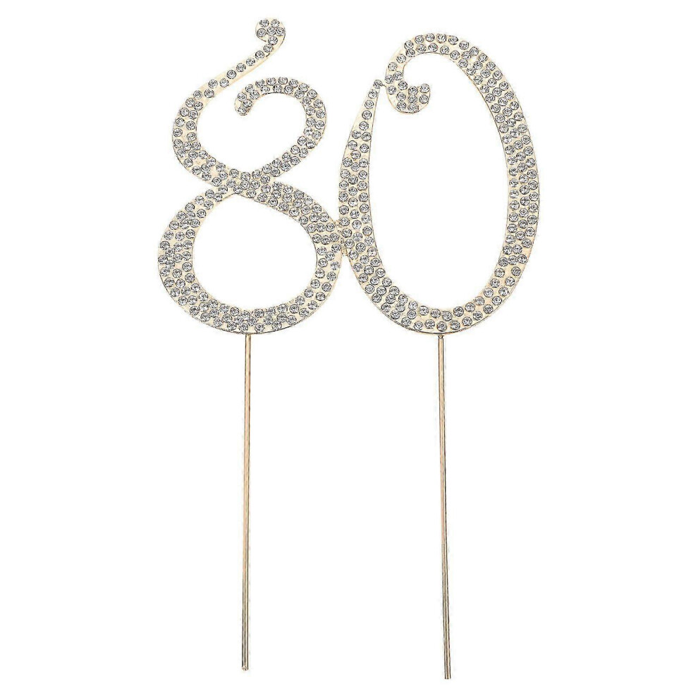 80th Birthday Cake Topper, Skewer, Toothpick, 80th Birthday Cake Topper, Birthday Party Supplies, 80th Birthday Cupcake Topper
