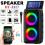 3000W Bluetooth Speaker Heavy Bas Party Mic System 1