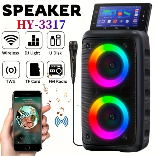 3000W Bluetooth Speaker Heavy Bas Party Mic System