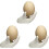 Pcs Creative Ceramic Hand Shape Egg Cups Easter Boiled Egg Holder Breakfast Table Kitchen Gift (White) 8 x 4.5cm 1