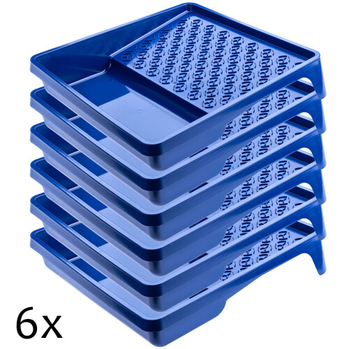 KADAX Malwanne für Farbroller 320mm Blau 6 Stk
