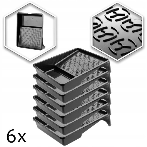 KADAX Große Malwanne für Farbroller Set x 6-tlg 1