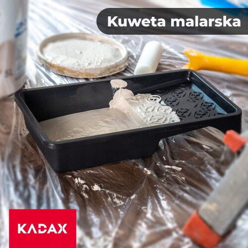 KADAX Malwanne für Farbroller 160 mm Schwarz 6 Stk 1