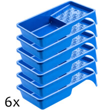KADAX Malwanne für Farbroller 160mm Blau 6 Stk