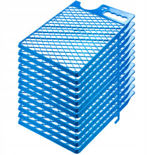 KADAX Malgitter für Walze 39x28 cm Blau 12 Stk