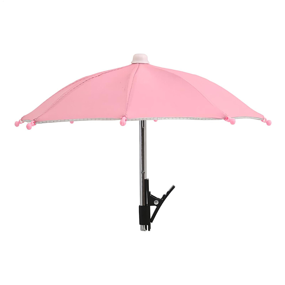 Mobile Phone Umbrella Outdoor Phone Holder With Sun Umbrella Adjustable Uv Sunshade Glare Protection Hood Pink 9393856056781