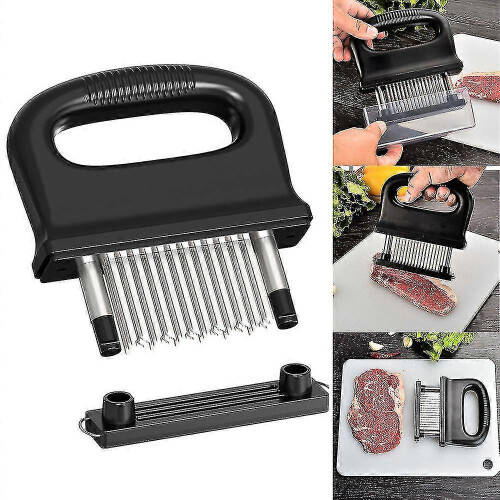 Ultra-sharp stainless steel blade meat tenderizer with handle, kitchen tool
