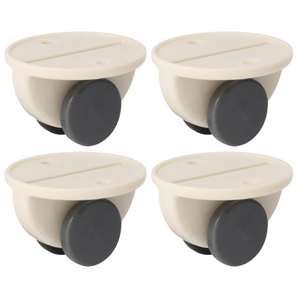 Mini Adhesive Wheels Non Swivel Casters Mini Rolling Wheels For Projects 4 Sticky Pulleys For Moving Cartons White Furniture Casters 9393856057061