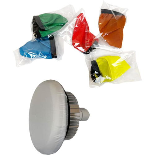 Small 15CM Diffuser Lamp Sock Cloth Soft Lamp Covers Yellow Mushroom Light Diffuser For Professional Photography 2