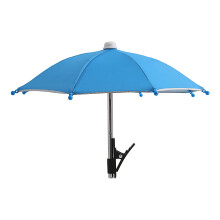 Phone Umbrella Clips-On Sun Shield 10.63in Adjustable Angle UV Anti-Reflective Cover For Filming Camping Outdoor Blue