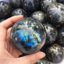 Natural Labradorite Crystal Polished Sphere 50-60mm Labradorite Crystal Ball Gemstone Gift
